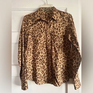 Ralph Lauren animal print blouse